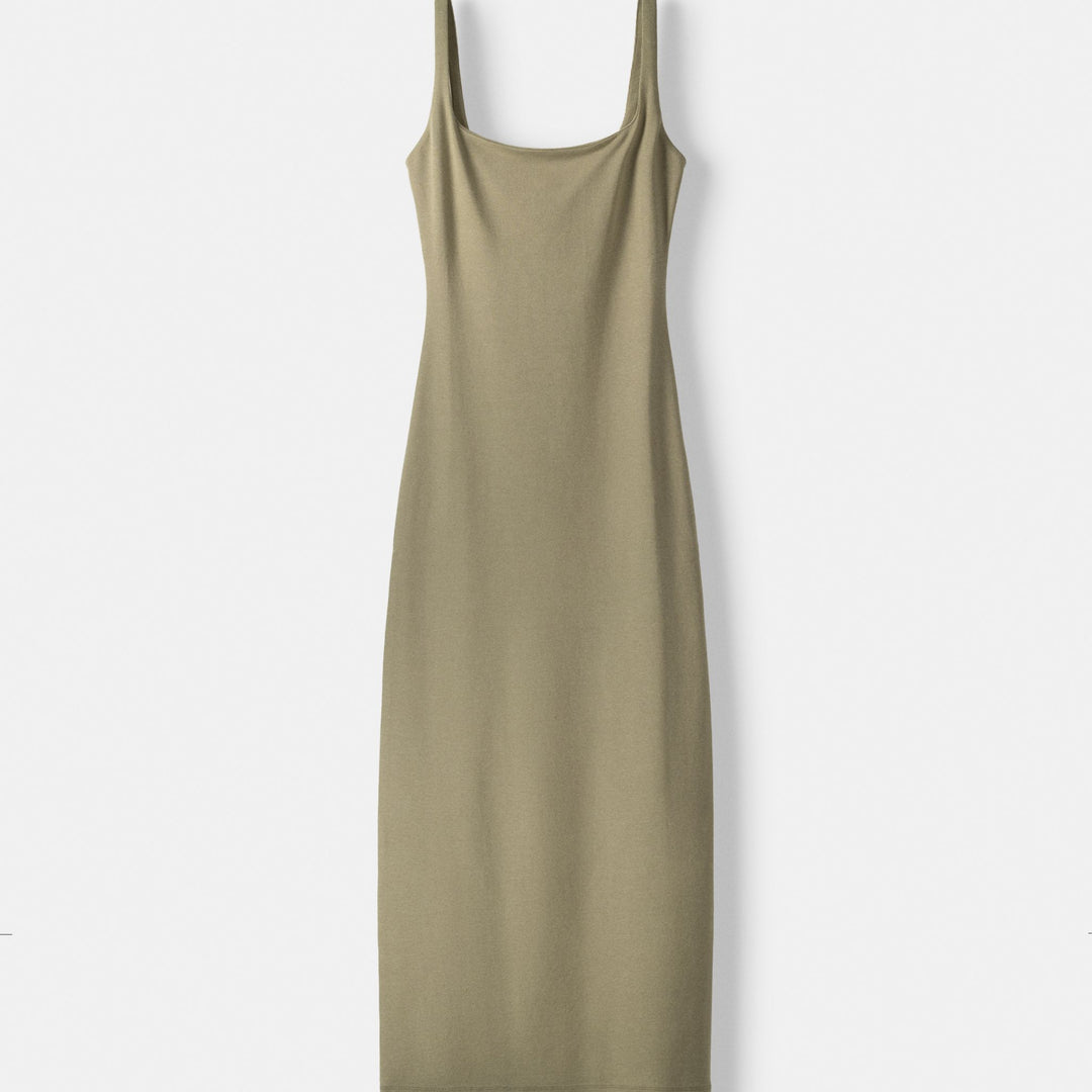 Moudda BERSHKA - Robe mi-longue bretelles encolure carrée - Tunisie 1