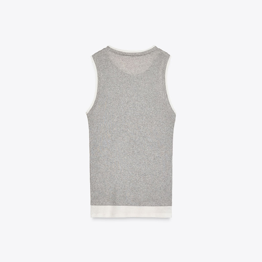 Moudda ZARA - T-Shirt - Effet Double (Gris Vigo) - Tunisie 2