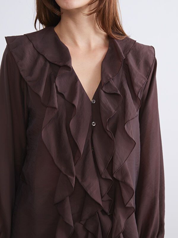 Moudda LC Waikiki - Chemise tissée à manches longues pour Femmes - Tunisie 3