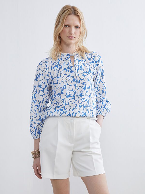 Moudda LC Waikiki - Chemisier (blouse) imprimé manches longues en tissu - Tunisie 1