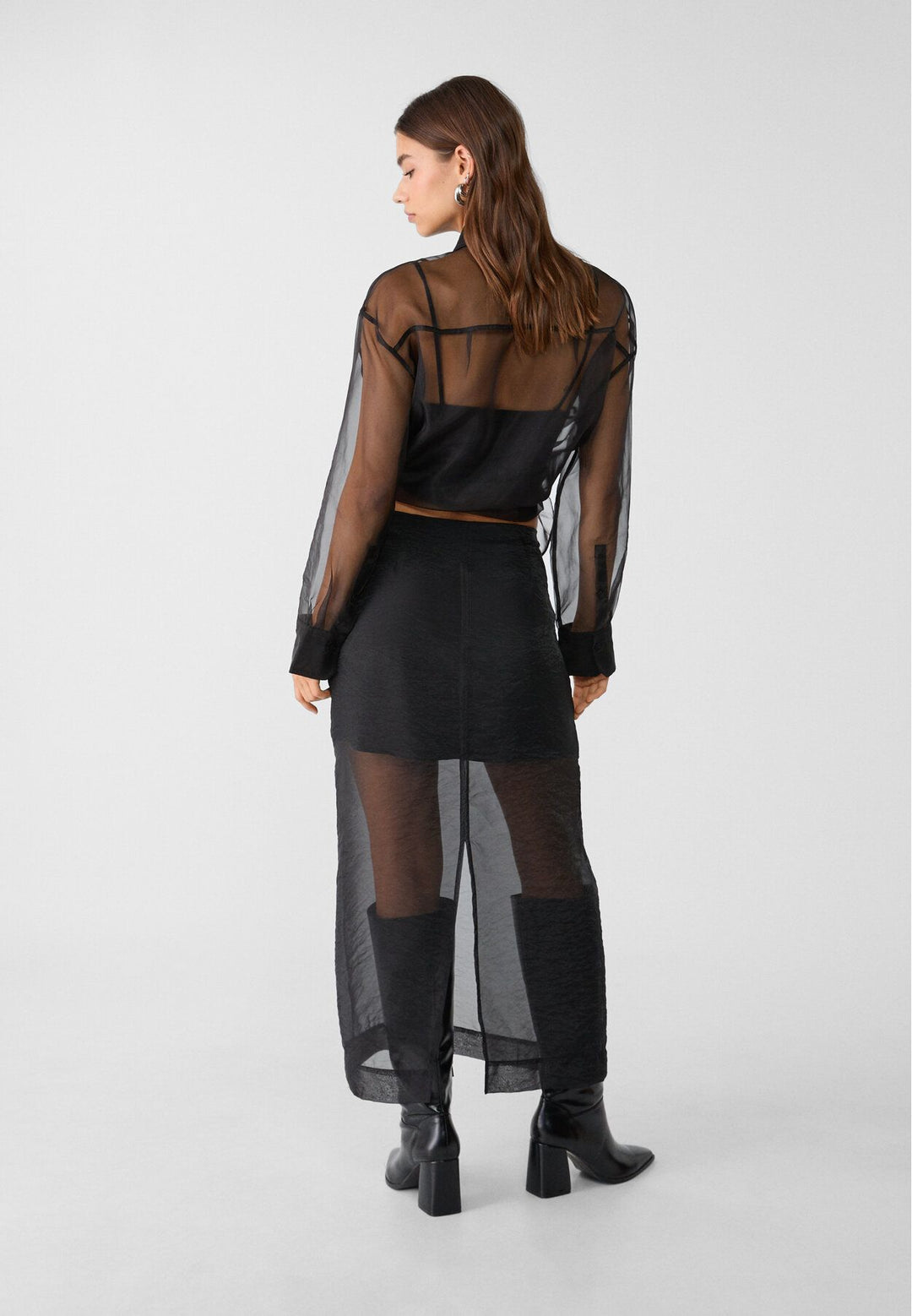 Moudda STRADIVARIUS - Jupe Midi en Organza - Tunisie 5