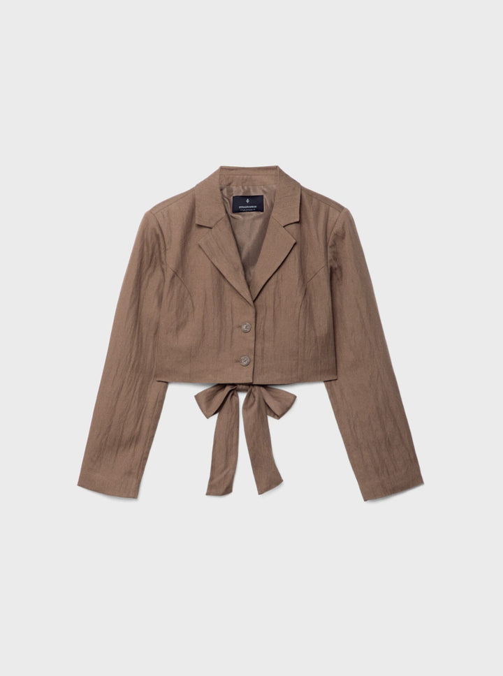 Moudda STRADIVARIUS - Blazer Crop avec Nœud - Tunisie 5