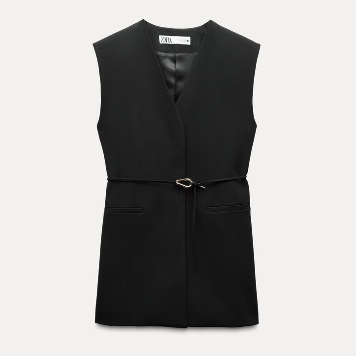 Moudda ZARA - Combinaison 556 gilet ceinturé boucle dorée - Tunisie 1
