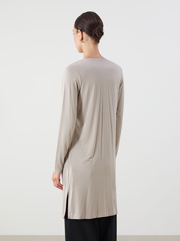 Moudda LC Waikiki - Cardigan jersey Femme Beige - Tunisie 4