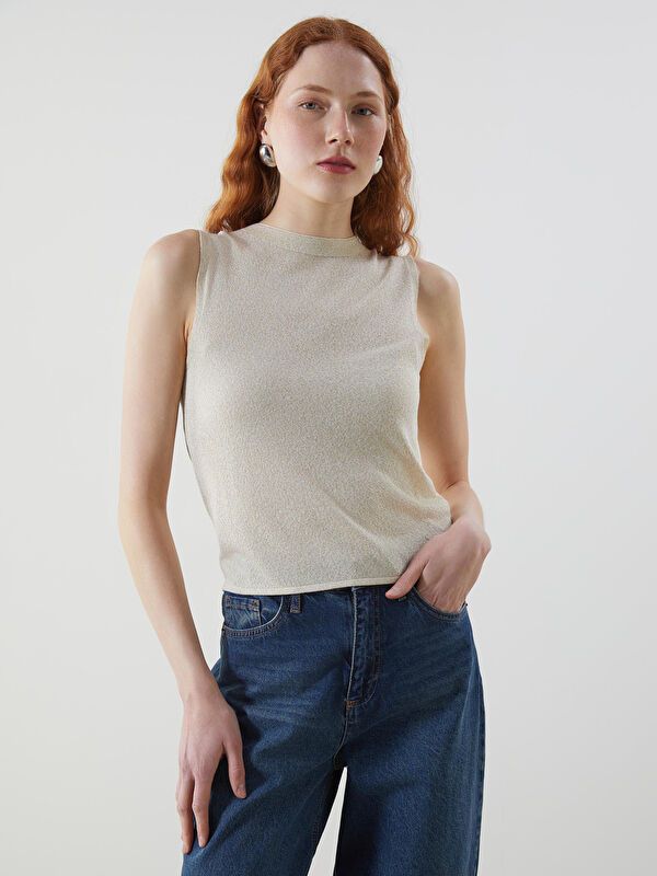 Moudda LC Waikiki - Débardeur tricot Femme Or - Tunisie 1