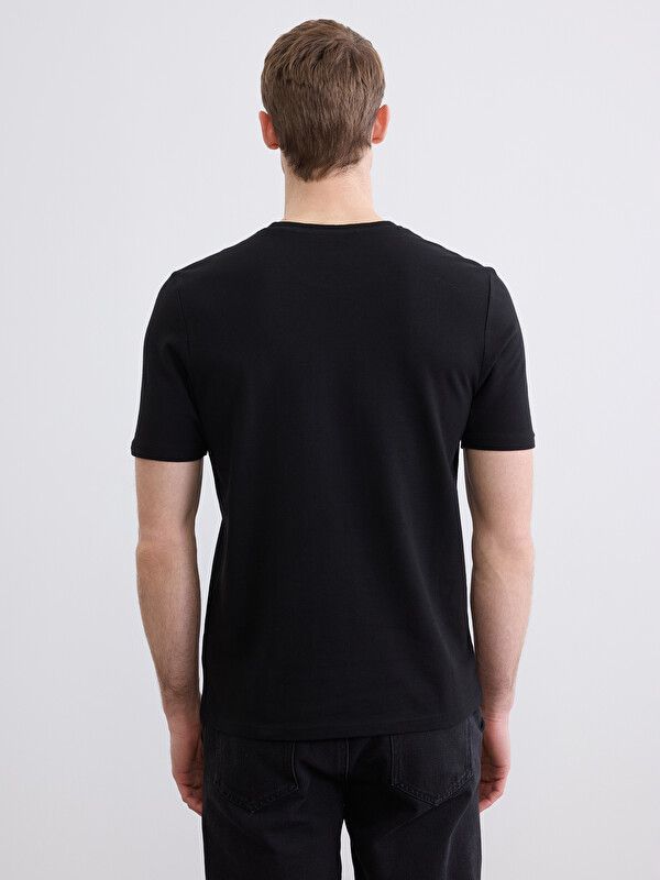 Moudda LC Waikiki - T-shirt imprimé manches courtes en jersey pour Homme couleur Noir - Tunisie 4