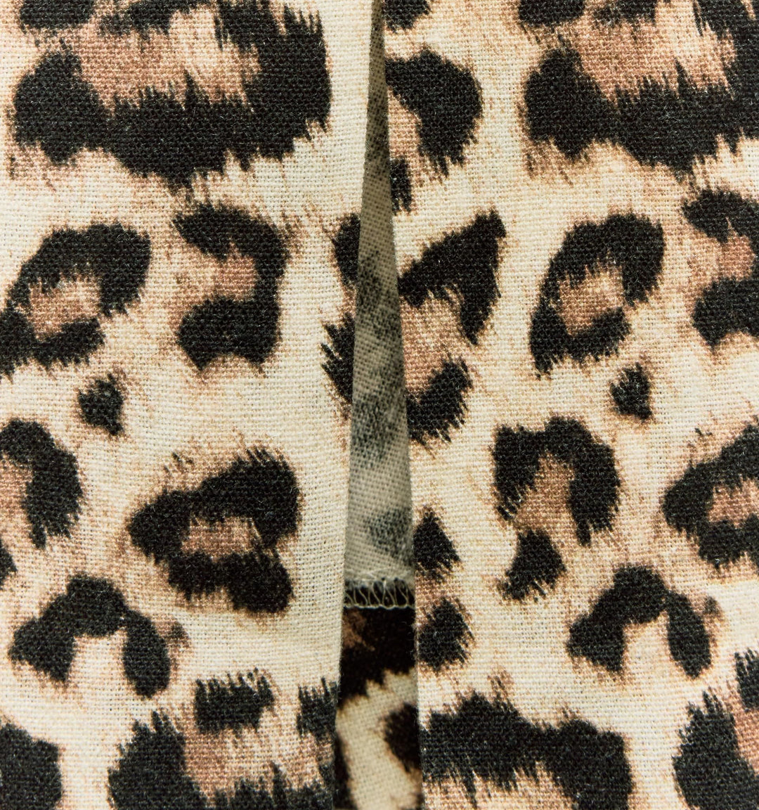 Moudda ZARA - Robe mi-longue lin/viscose tache animalière détail froncé - Tunisie 4