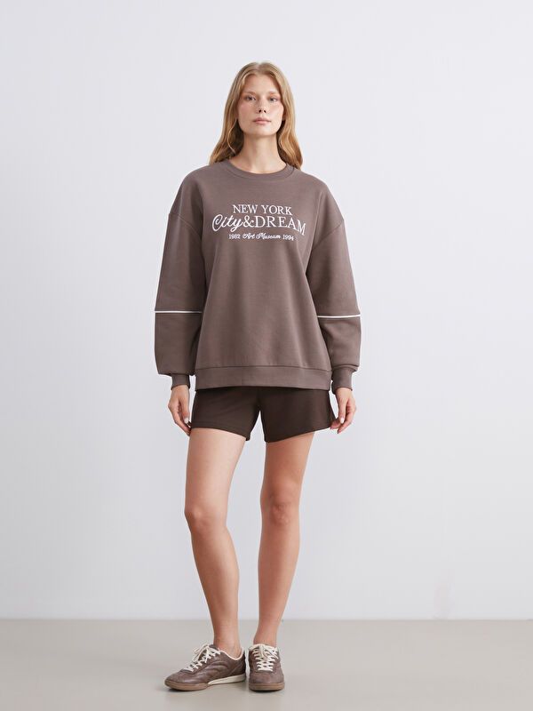 Moudda LC Waikiki - Sweatshirt en jersey Femme Brun - Tunisie 2