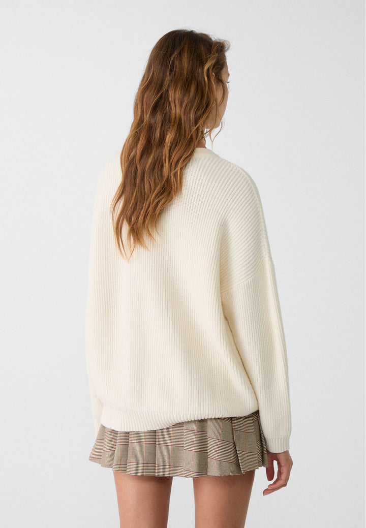 Moudda STRADIVARIUS - Pull en Maille Basique Col Rond - Tunisie 5