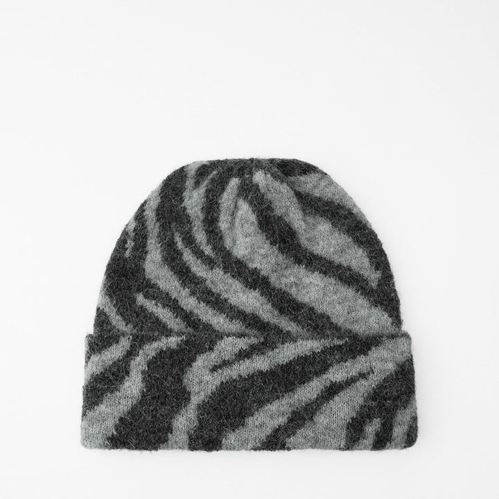 Moudda ZARA - Bonnet jacquard zèbre alpaga et laine - Tunisie 1