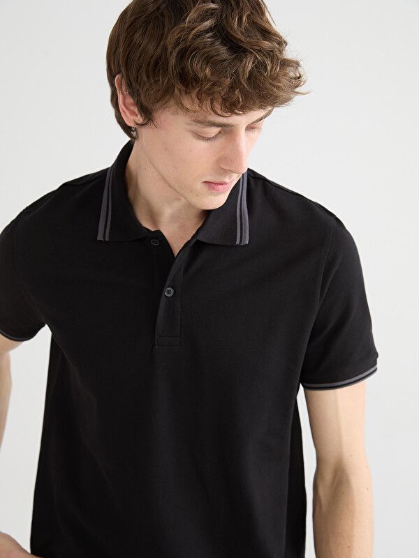 Moudda LC Waikiki - T-shirt manches courtes en jersey pour Homme couleur Noir - Tunisie 3