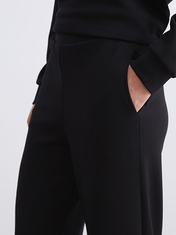 Moudda LC Waikiki - Pantalon en jersey couleur Noir pour femmes - Tunisie 3