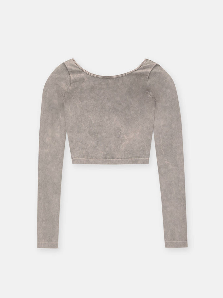 Moudda PULL & BEAR - T-Shirt Seamless Manches Longues Dos Ouvert - Tunisie 2