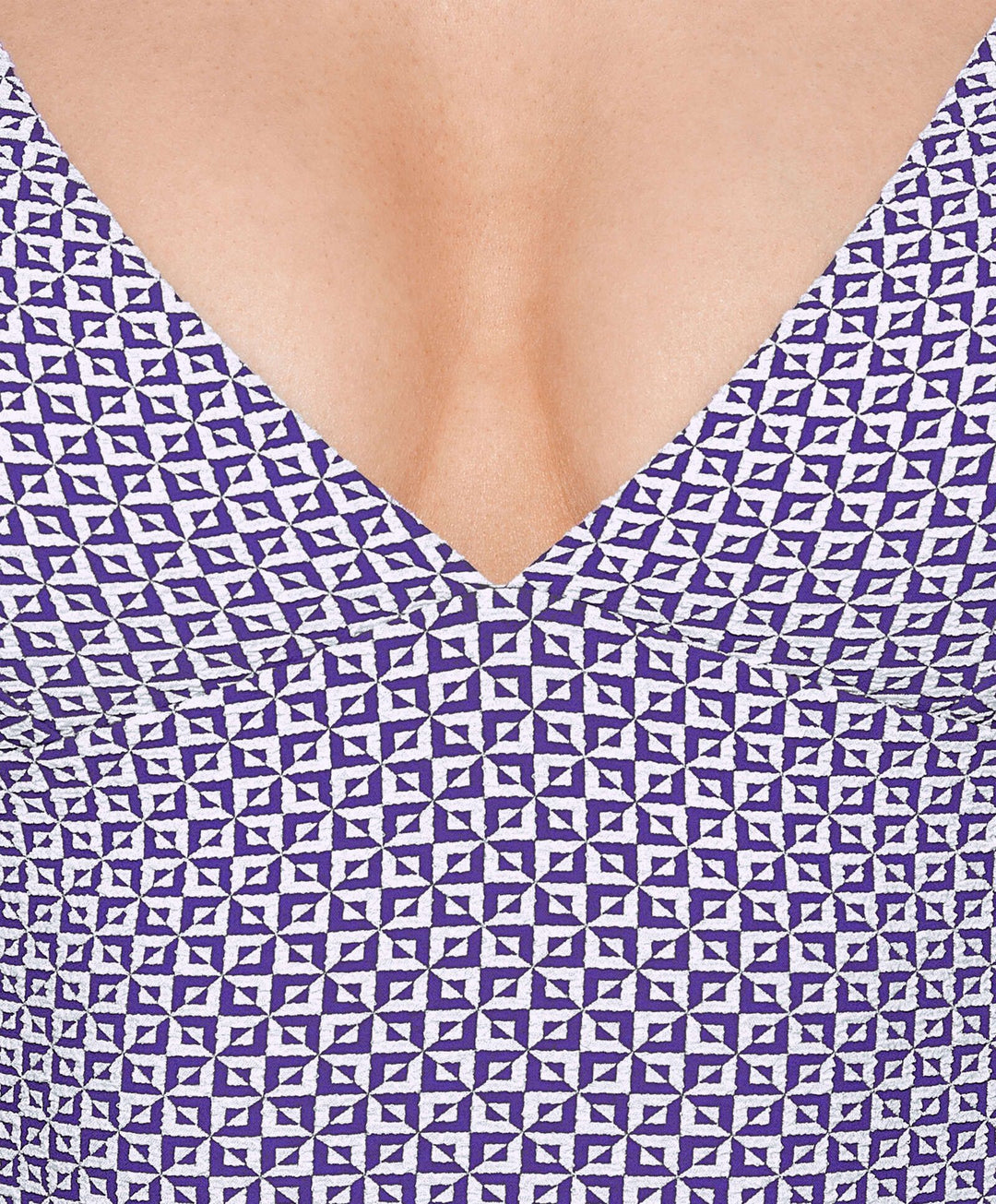 Moudda Oysho - Maillot de Bain Triangle Mousse Extra Jacquard Petits Carrés - Tunisie 4