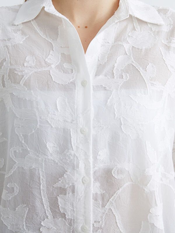 Moudda LC Waikiki - Chemise manches longues en tissu pour Femme - Tunisie 3