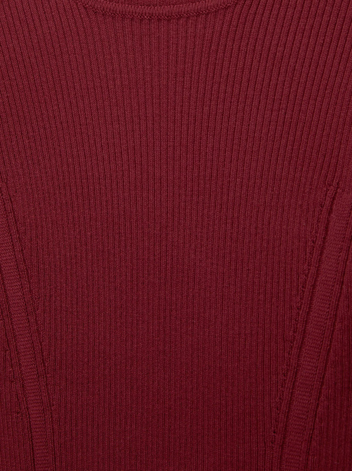 Moudda PULL & BEAR - Pull Basique Côtelé Col Carré Viscose - Tunisie 2