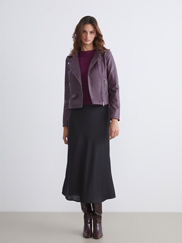 Moudda LC Waikiki - Manteau PU léger Femme Bordeaux - Tunisie 2