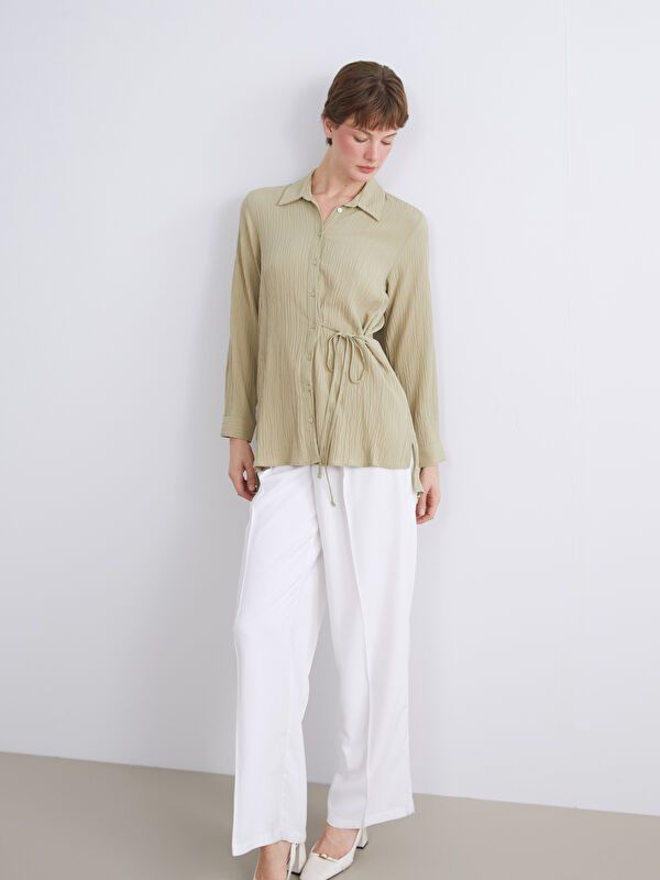 Moudda LC Waikiki - Tunique à manches longues Femme Vert clair - Tunisie 2