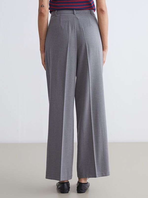 Moudda LC Waikiki - Pantalon tissé moyen Femme Mélange de gris - Tunisie 4