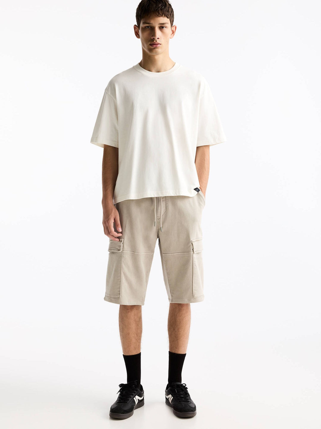 Moudda PULL & BEAR - Bermuda Soft Knit Cargo - Tunisie 6