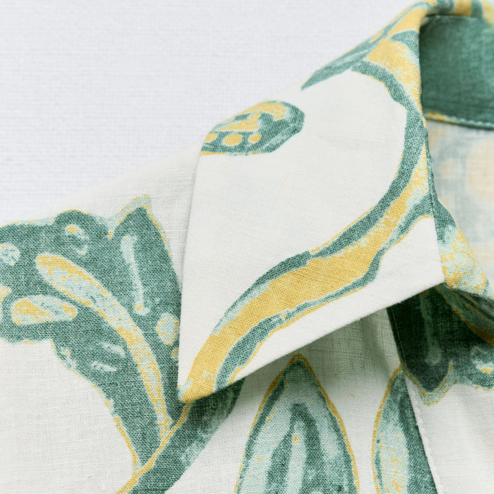 Moudda ZARA - Set chemise lin/viscose imprimée feuilles manches amples - Tunisie 3