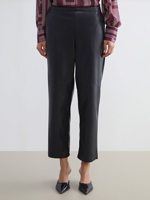 Moudda LC Waikiki - Pantalon tissé moyen Femme Noir - Tunisie 4