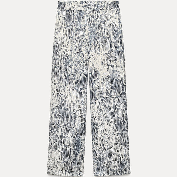 Moudda ZARA - Pantalon jambe large élastique imprimé animalier coordonné - Tunisie 2