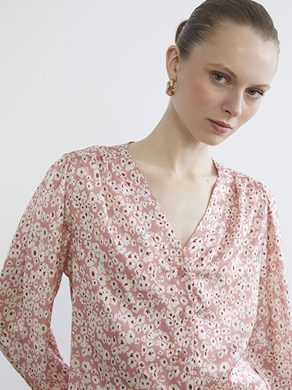 Moudda LC Waikiki - Chemisier (blouse) imprimé manches longues en tissu - Tunisie 1