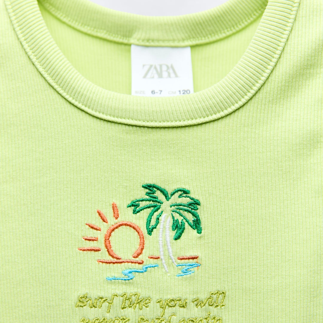 Moudda ZARA - T-shirt fille top brodé - Tunisie 3