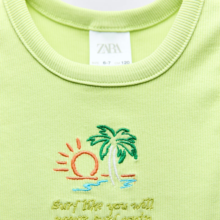 Moudda ZARA - T-shirt fille top brodé - Tunisie 3