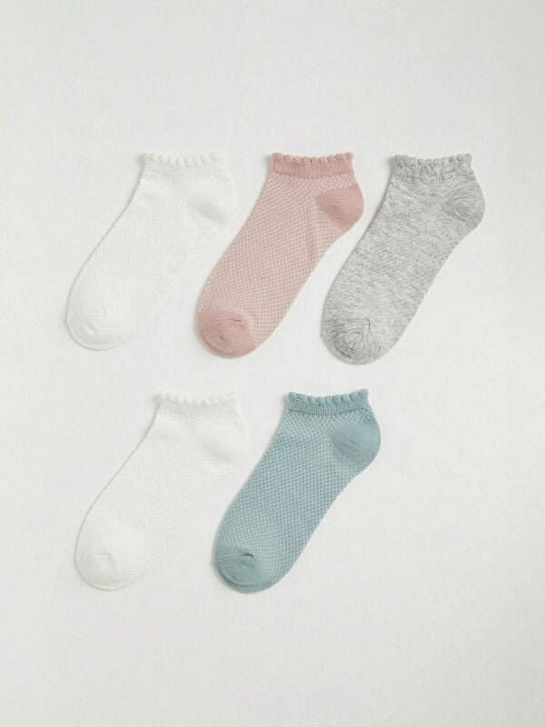 Moudda LC Waikiki - Chaussettes liner trainer (sport) pour Femme couleur Écru - Tunisie 1