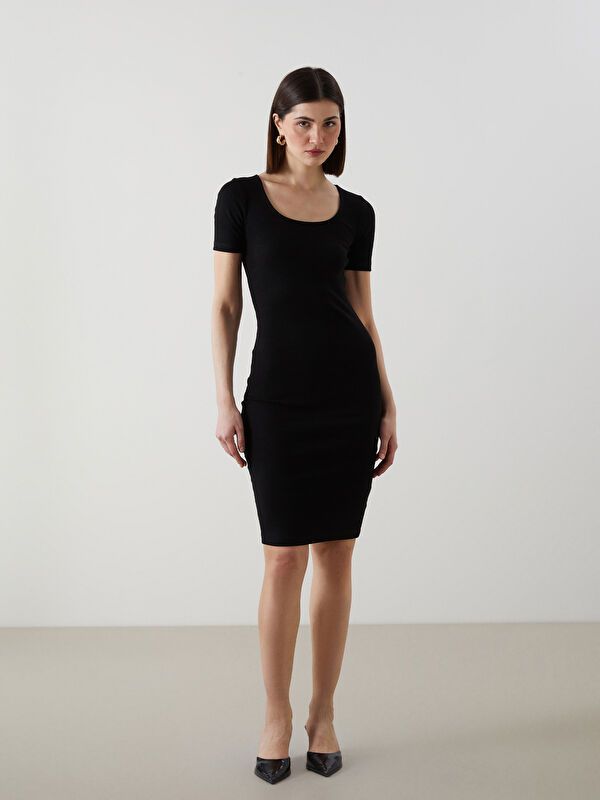 Moudda LC Waikiki - Robe manches courtes en jersey pour Femme - Tunisie 1