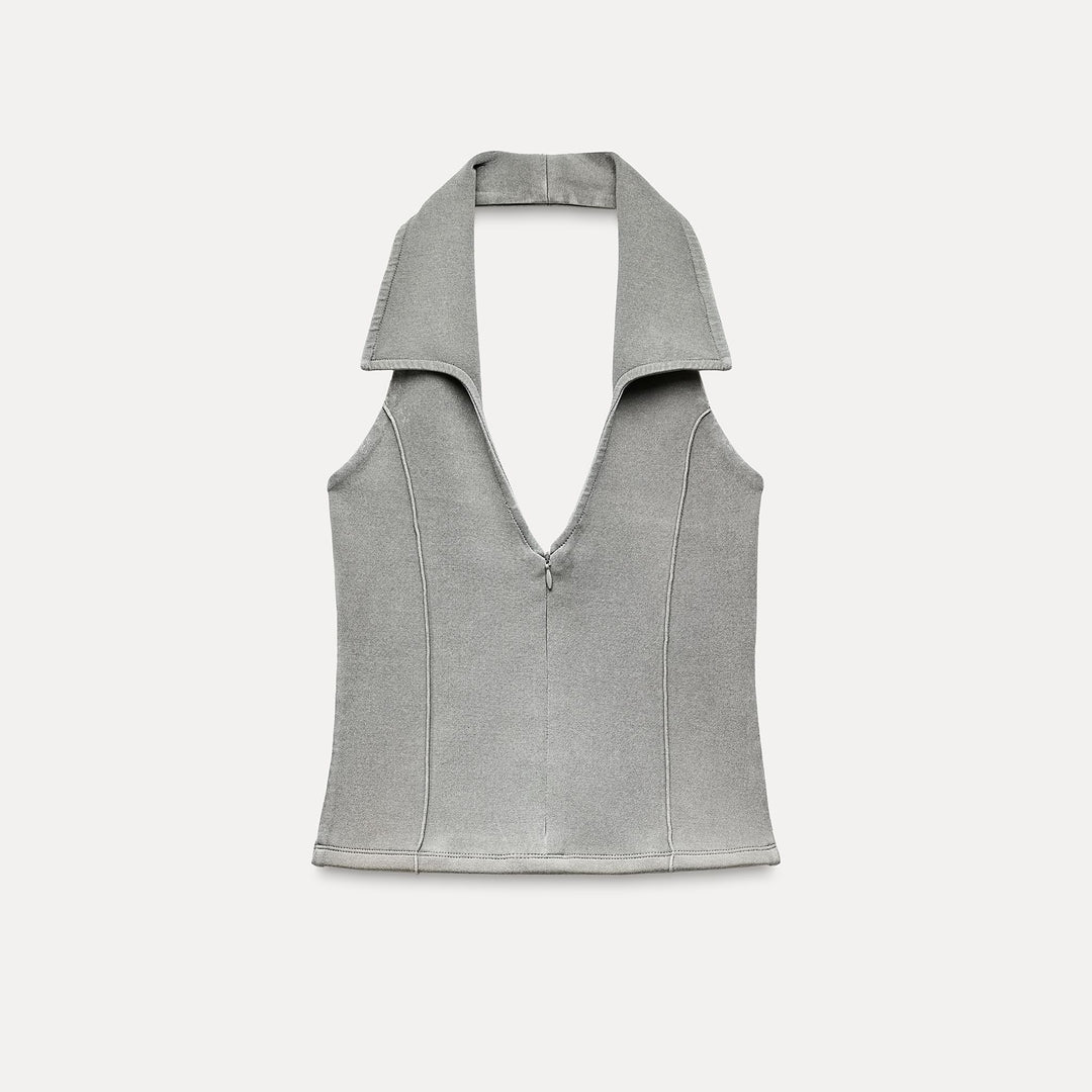 Moudda ZARA - Top Interlock Délavé Dos Nu - Tunisie 2