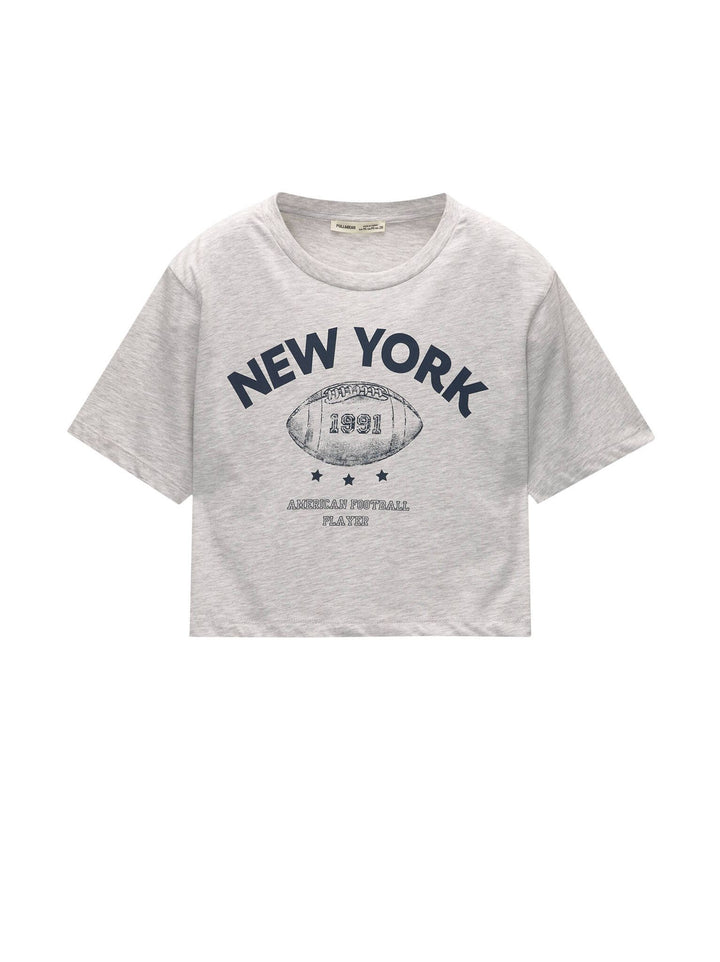 Moudda PULL & BEAR - Body Graphique Sport Gris - Tunisie 2