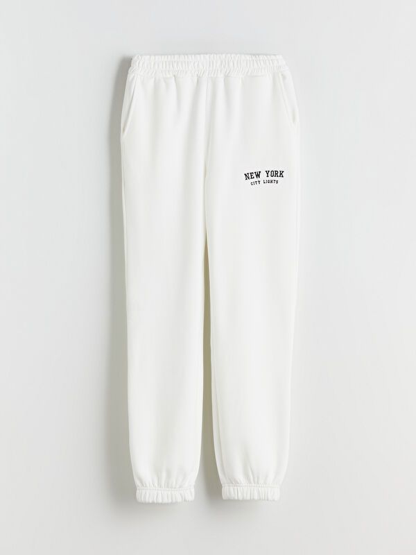 Moudda LC Waikiki - Pantalon en jersey Femme Ecru - Tunisie 1