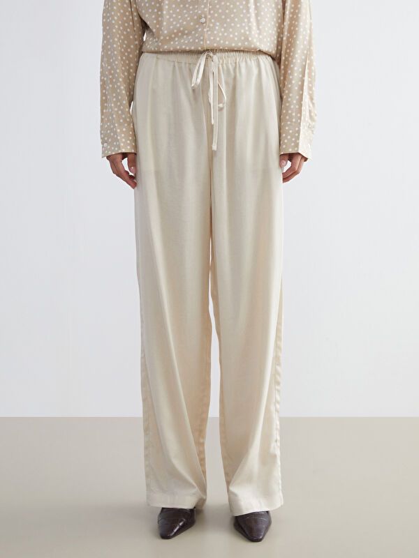 Moudda LC Waikiki - Pantalon tissé fin Femme Beige pâle - Tunisie 2