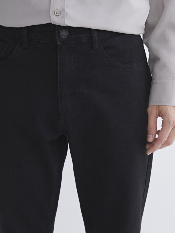 Moudda LC Waikiki - Pantalon basique en jean couleur Rodeo noir pour hommes - Tunisie 3