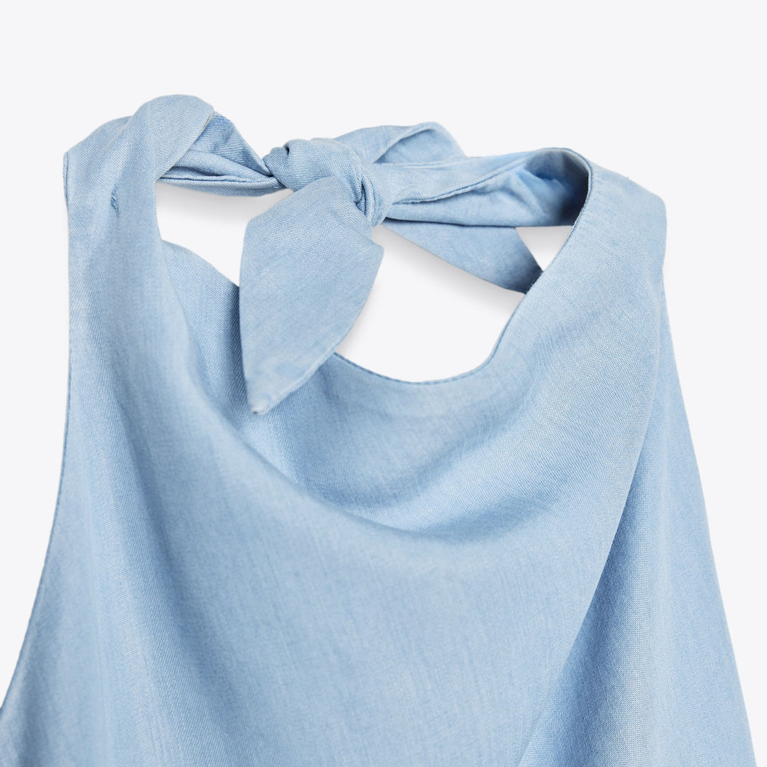 Moudda ZARA - Robe Midi Fluide - Halter - Tunisie 3