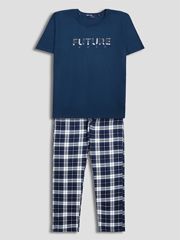 Moudda LC Waikiki - Ensemble pyjama jersey manches courtes-pantalon pour Homme - Tunisie 1