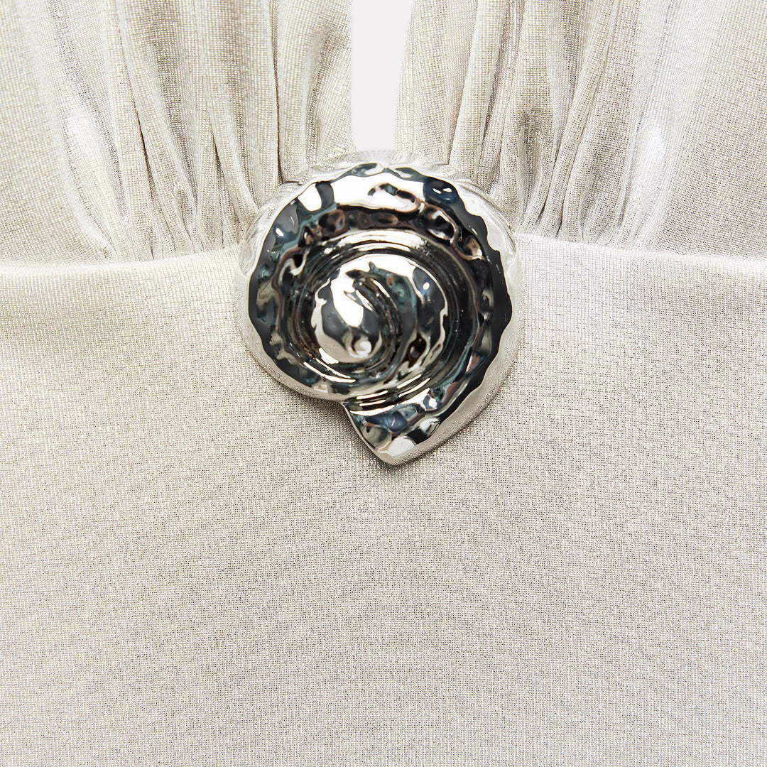 Moudda ZARA - Body maille lurex col licou coquillage - Tunisie 3