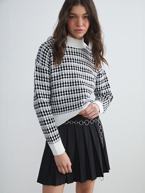 Moudda LC Waikiki - Pull en tricot Femme Noir - Tunisie 4