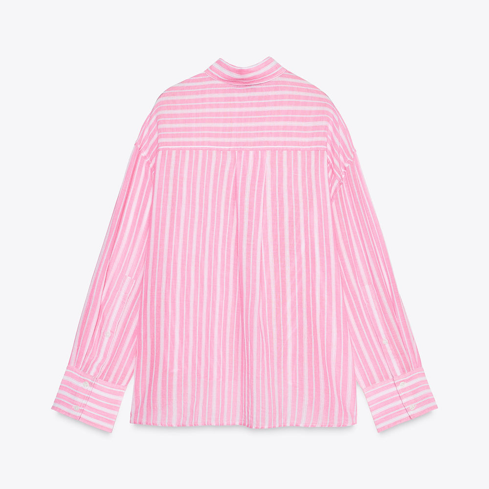 Moudda ZARA - Chemise Oversize Gaze - Fentes Latérales - Tunisie 2