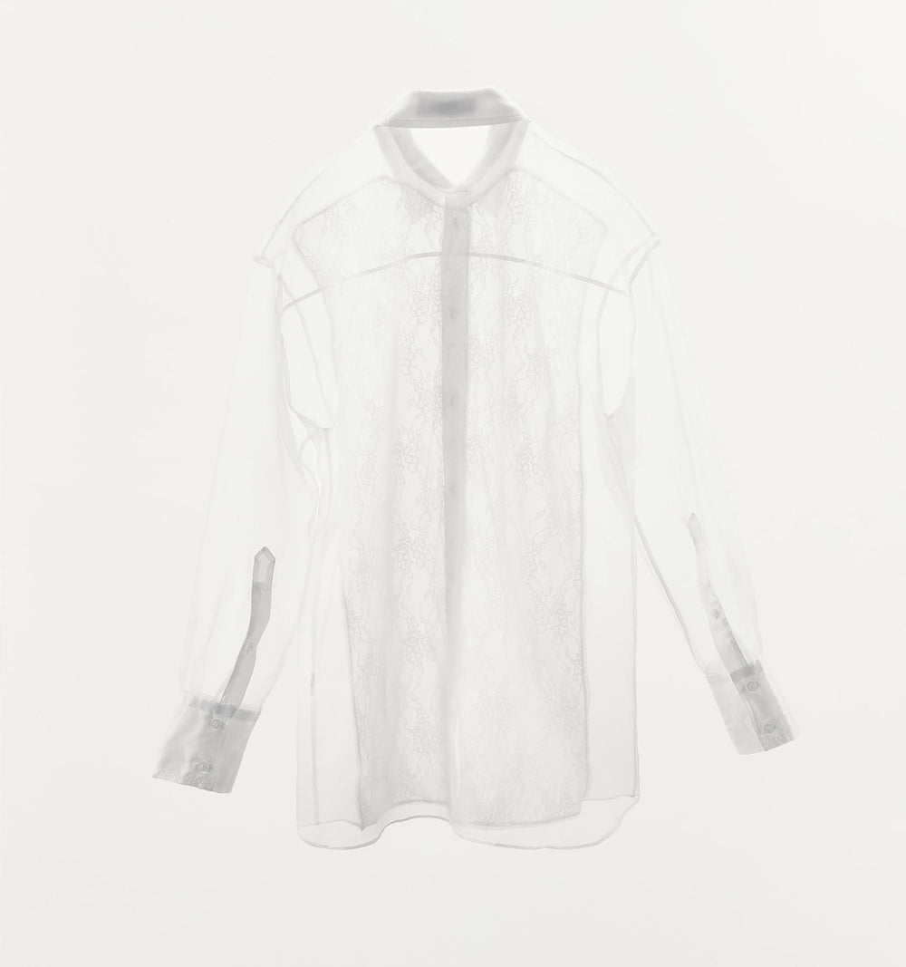 Moudda ZARA - Chemise Oversize Organza - Dentelle - Tunisie 2