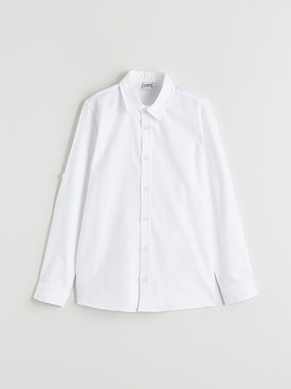 Moudda LC Waikiki - Chemise basique manches longues en tissu pour Garçon - Tunisie 1