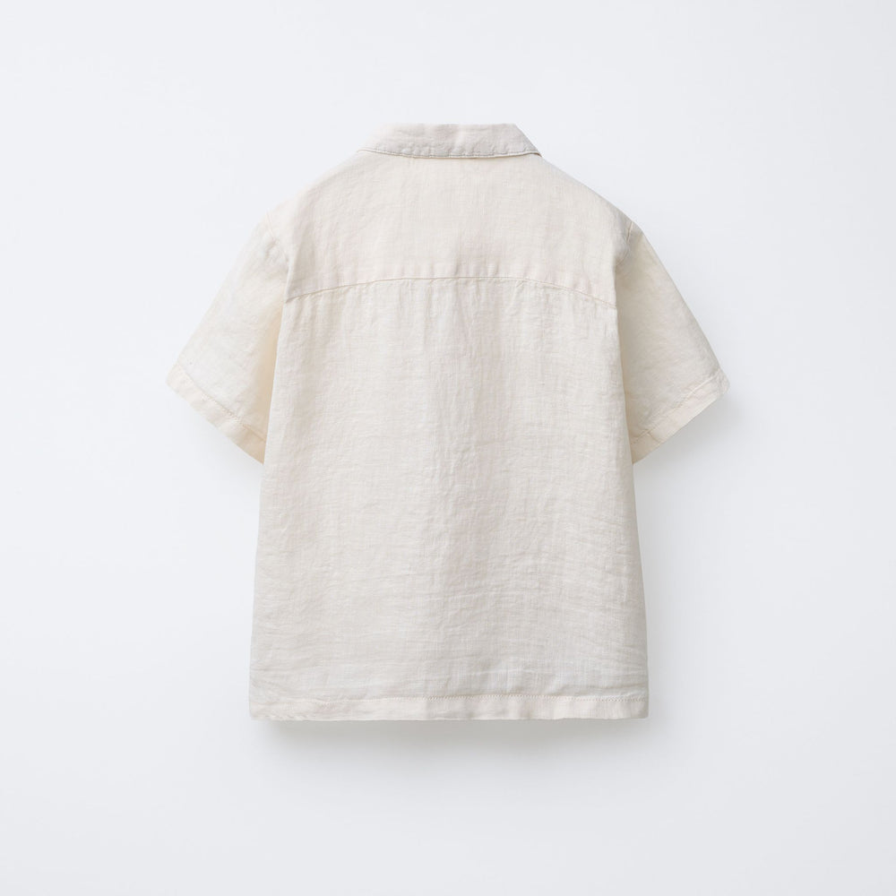 Moudda ZARA - Chemise Enfant 100% Lin - Col Bowling (Couleur BV) - Tunisie 2