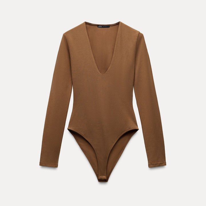 Moudda ZARA - Body Coton Manches Longues Col Rond - Tunisie 1