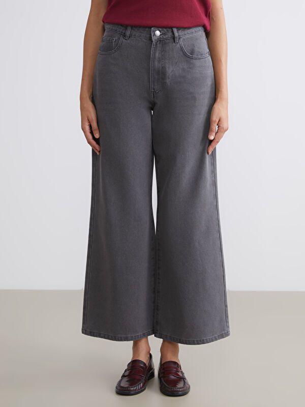 Moudda LC Waikiki - Pantalon jean tissé basique Femme Rodéo grey - Tunisie 2