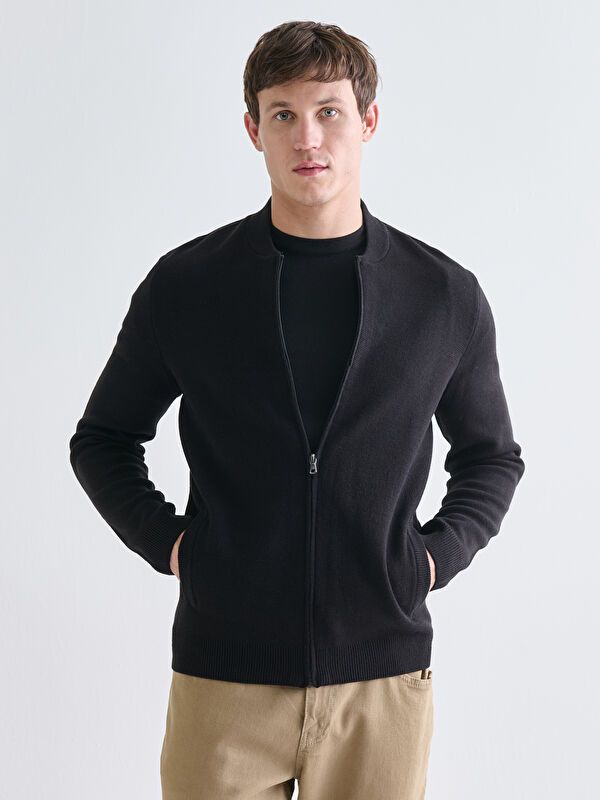 Moudda LC Waikiki - Cardigan en tricot Homme Noir - Tunisie 1