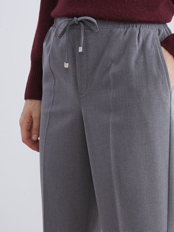 Moudda LC Waikiki - Pantalon tissé moyen Femme Mélange de gris - Tunisie 3