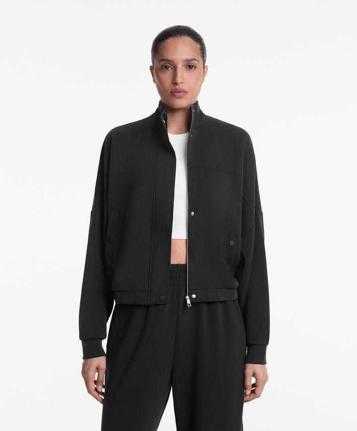 Moudda Oysho - Veste Manches Longues Zip Through - Snaps Basic Modal Premium - Tunisie 1